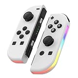 Rcuihak switch 5.2 Bluetooth接続 大容量バッテリー 振動検知 switch コントローラー 6軸ジャイロスコープ 2025年新版・新色・新構成 内蔵でTURBOワンボタンバーストをサポート スイッチ コントローラー SWITCH のすべてのバージョンで動作します 純正 (I)