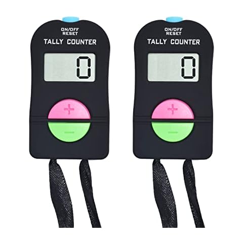 VANVENE Electronic Hand Clicker Counter,Easy to Operate Tally Counter, Supermarket People Flow Manual Additio Subtraction Counter Clicker,for Golf/Football Sports Cover