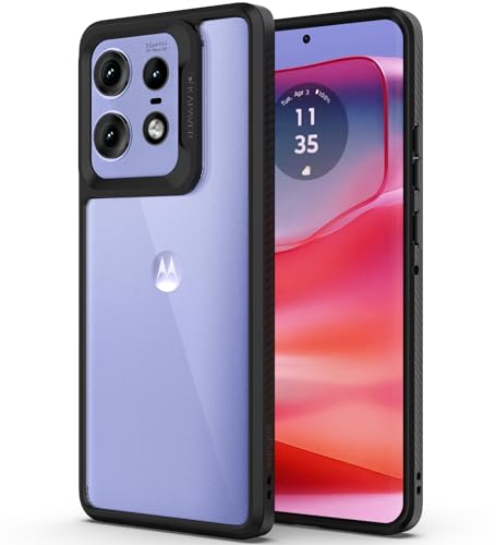 Image of KAPAVER Impulse Back Cover Case for Motorola Edge 50 Pro (TPU+PC) (Black)