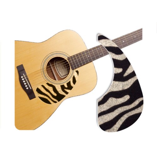 Healingshield Golpeador de guitarra acústica premium tipo básico Zebra-A