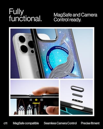 Spigen for iPhone 16 Pro Max Case, Ultra Hybrid MagFit c11 Collection [Customized Multi-Layered Digital Printing Design] [Military-Grade Protection] [Compatible with Magsafe] - Eternal - image 8