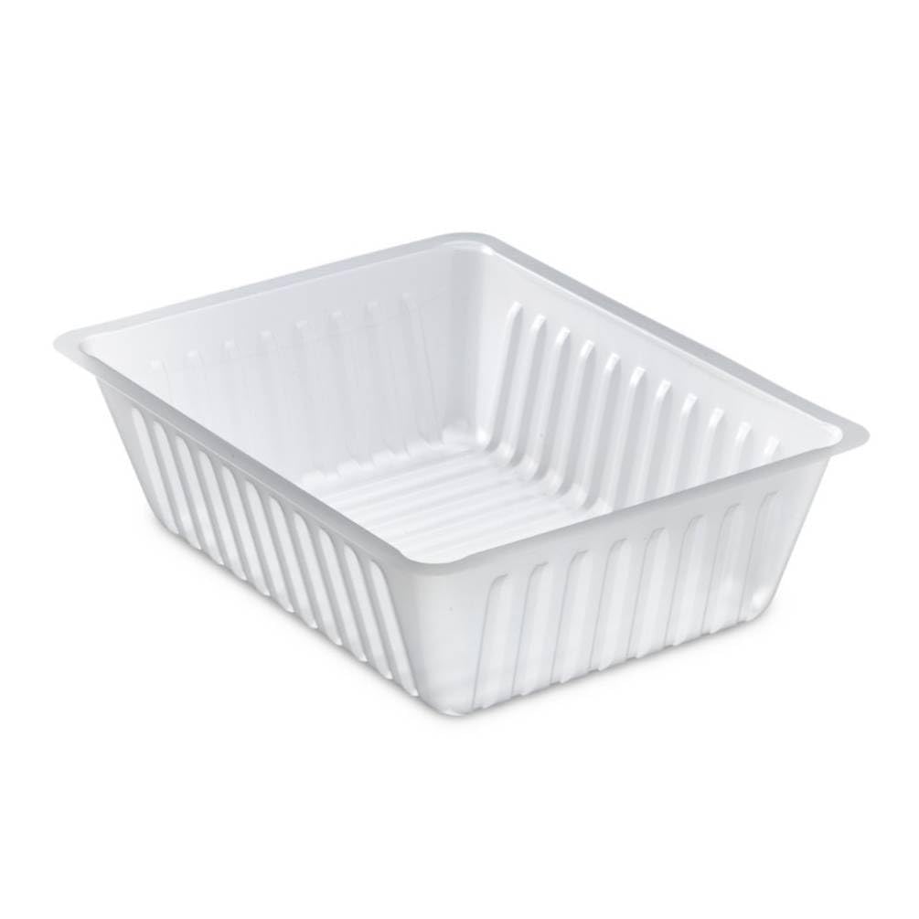 D-Work 1500 Barquettes Charcutières 500cc de 14,3 x 11,1 x 4,9 cm - Emballage Pro Fraîcheur Transparent Alimentaire