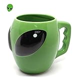 3D Aliens Cup Ceramic Cup Cool Mysterious UFO Conspicuous Ceramic Coffee mug