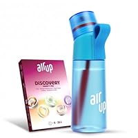 air up Flasche Twist Pro Original 600ml, Starter Set in Blue Pulse inkl Pods in 5 Geschmacksrichtungen I Trinkflasche mit Geschmack, zuckerfrei I spülmaschinenfest & BPA frei
