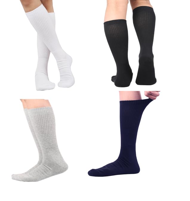 Image of Women Cotton Crew Socks Soft Comfortable Thin And Breathable on Top Durable Double Layer Cushioned Reinforced Sole.