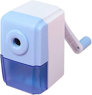 QIRUIRED Pencil Sharpeners Manual Sharpener Desktop Colored Pencil Sharpener Handheld Children Kids Gift School Stationery Office Students Supplies (Blue)