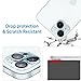 Dengduoduo 3 Pack Tempered Glass Camera Lens Protector for iPhone 15 6.1