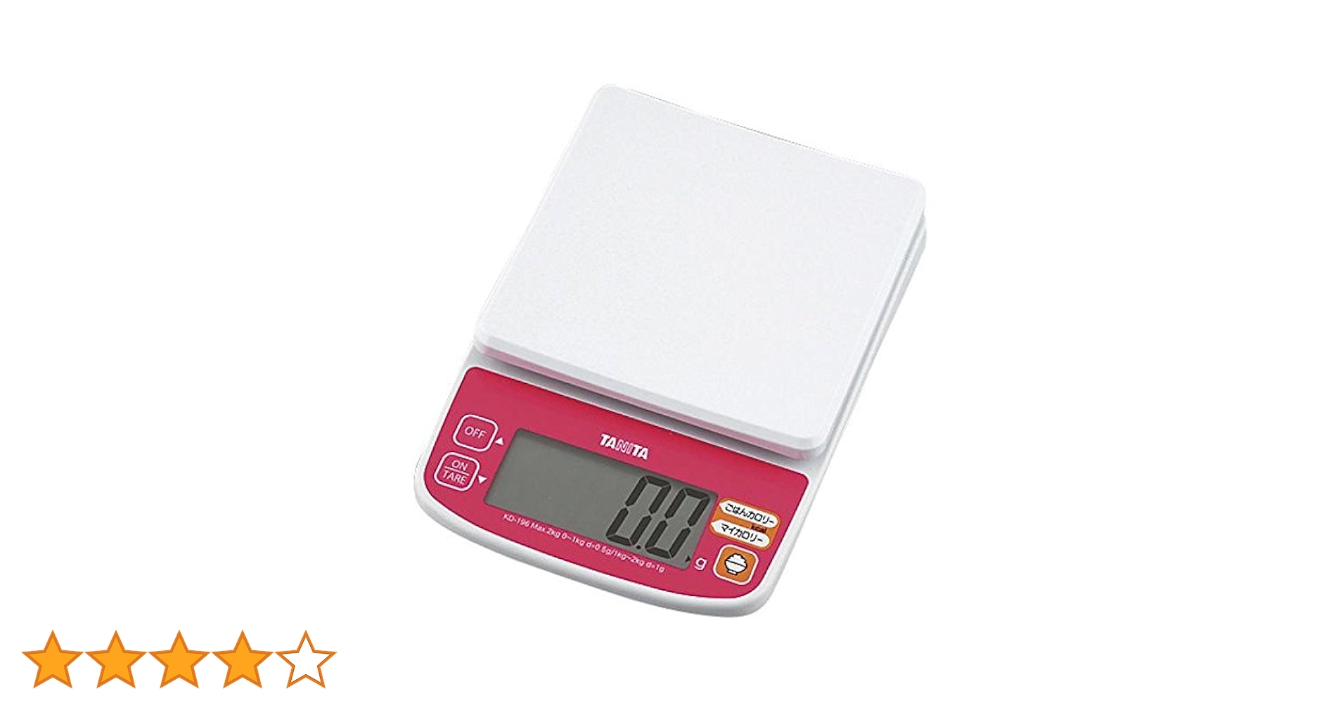 タニタ デジタルクッキングスケール 1kg(0.5g単位) フランボワーズピンク KD-189-PK Amazon｜タニタ デジタルクッキングスケール 1kg(0.5g単位