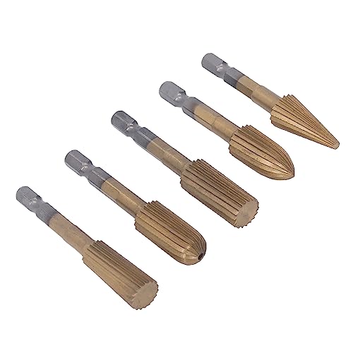 Set de 5 fresas rotativas para madera en aleación de acero tungsteno miniatura 7