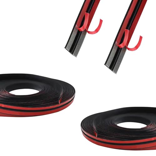 Bawkars 2 PCS 26FT Car Windshield Weather Stripping, T