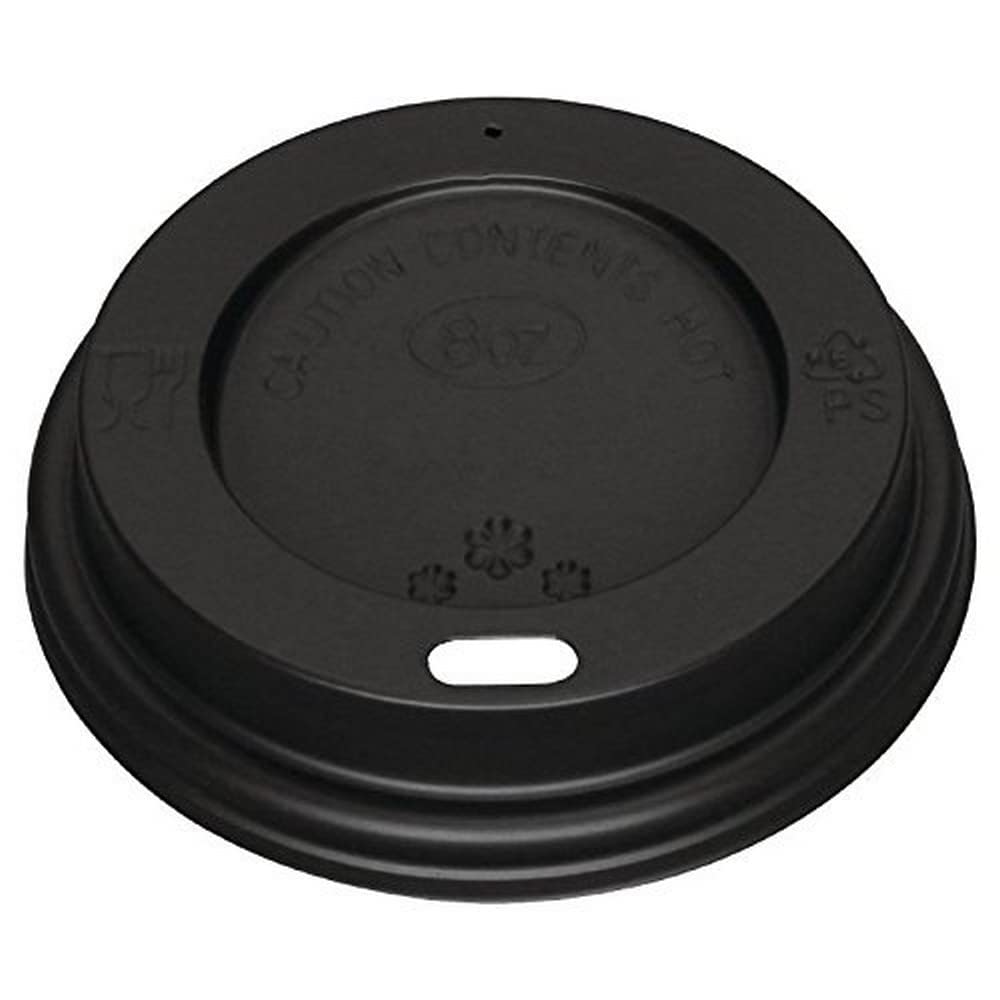 Fiesta HW08HL040 Deckel für Hot Cups, 8 oz, schwarz – Box mit 1000 Stück