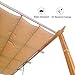 Domi 9’x13' Outdoor Retractable Pergola Against The Wall with Sun Shade Canopy, Pergolas and Gazebos Clearance, Patio Metal Canopy for Deck, Garden, Backyard(Wood-Looking)