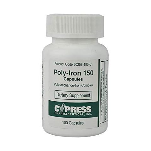 Poly-Iron 150 Capsules Compares To Niferex 150, 100 ea Cover