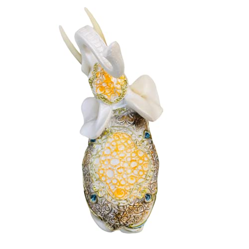 Image of AUGEN Polyresin Elephant Idol Statue Showpiece for Home Decor Decoration and Gifting (1 Piece,7145C2)-B