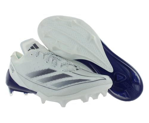 Image of adidas Adizero Electric Mens Shoes Size 10.5, Color: Footwear White /Team College Purple /Footwear White-Off-White