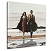 Jack Vettriano 107 Leinwand-Poster, Wandkunst, Dekor, Bild, Gemälde für Wohnzimmer, Schlafzimmer, Dekoration, Rahmen: 60 x 60 cm