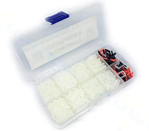 1500pcs / boîte Badminton Raquette Raquette Raquettes Eyelets Eyelets Badminton Strings Tubes Tubes Accessoires Corder Outils Set (Color : 1500pcs1set B White) Cover