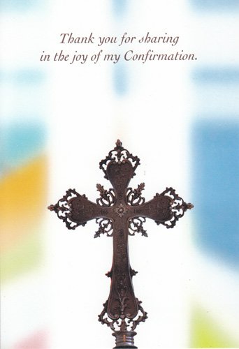 Greeting Card Confirmation Thank You "Thank You for Sharing in the Joy of My Confirmation"-picture-11