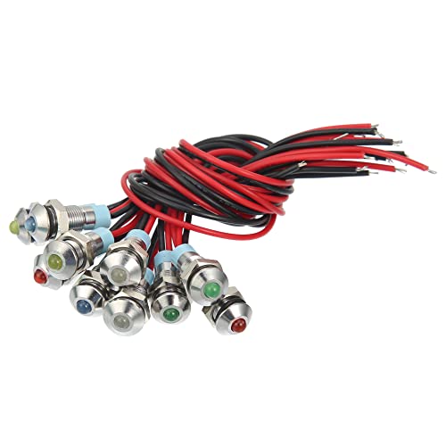Juego 10 luces LED indicadoras internas de 6mm para auto miniatura 1