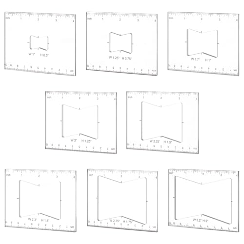 PH PandaHall Pack of 8 Router Template, 4
