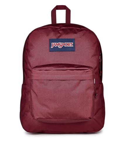 Image of JanSport SuperBreak One Backpack - Durable, Lightweight Bag with 1 Main Compartment, Front Utility Pocket with Built-in Organizer, Premium Backpack, Cherry Lacquer