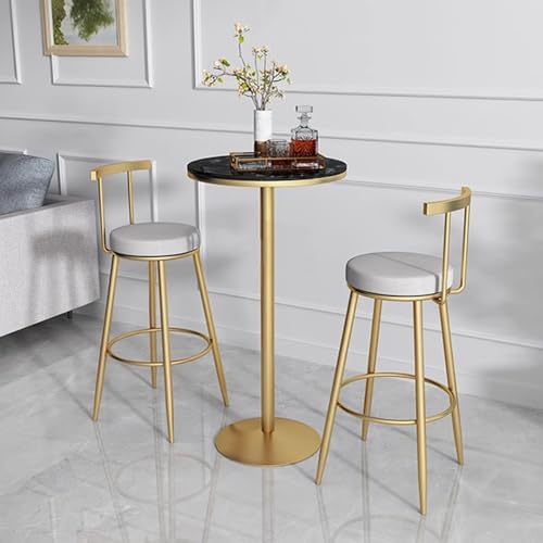 Mesa de bar de mármol de 75 cm para diseño moderno de interiores 6