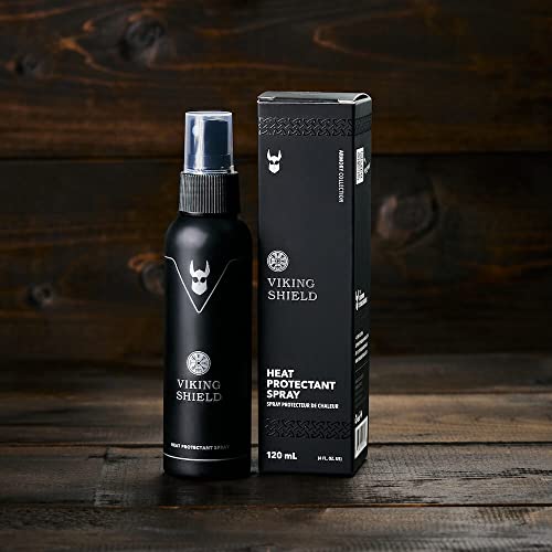The Beard Struggle - Viking Shield Beard & Hair Heat Protectant Spray - Beard Spray For Men, Ease On Styling Beard Hair - Prevents Damage & Breakage For Hair & Beard #TOP4