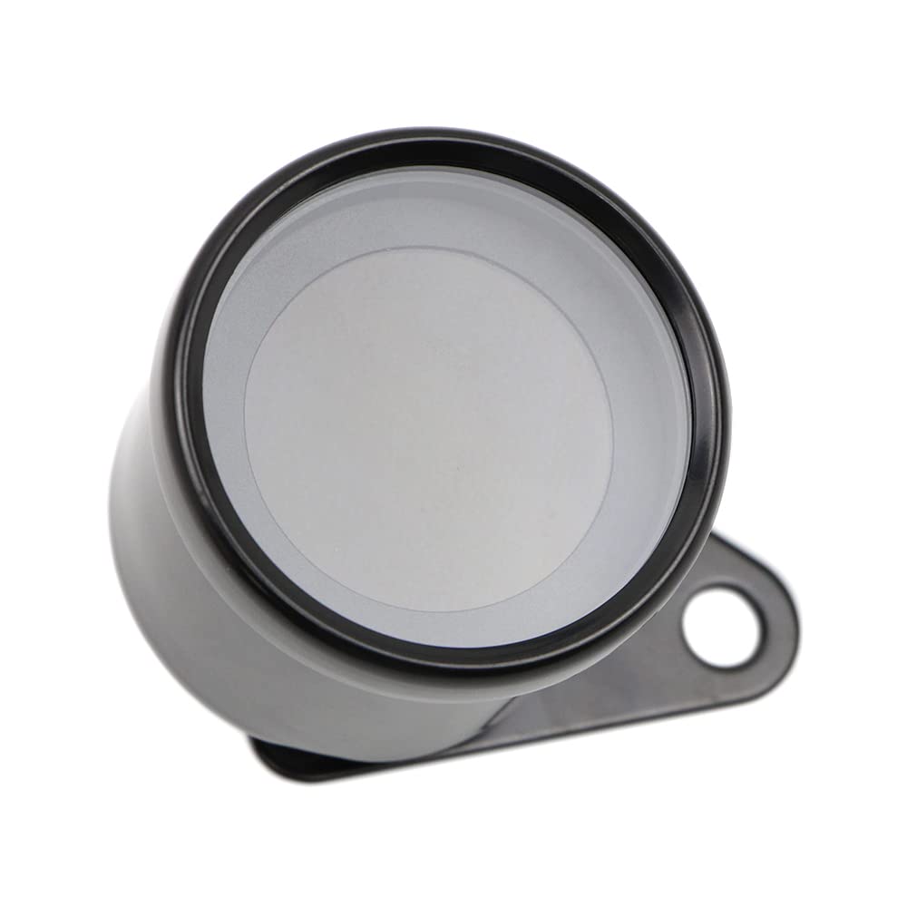 Dreamseek Universal Motorcycle Digital Gauge Speedometer Tachometer Fuel Speed Odometer Oil Level Meter, 4 in 1 Multifunction Motorbike Modification Kit Waterproof w/ 7 Colors LCD Background (Black)