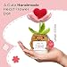Gossby Handmade Heart Flower Crochet Pot with Card 'Thank You for Being Such an Important Part of My Story' - Thank You Gifts for Mentor Boss Teacher - Appreciation Retirement Farewell Gift for Women