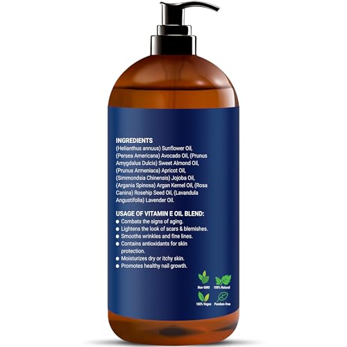 Nexon Botanics Organic Vitamin E Oil Blend 67000 Iu - 8 Fl Oz - Vitamin E Oil For Skin, Scars, Face thumb #8