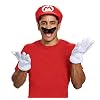 Super Mario Bros DISX73790 Super Accessories for Adults, Nintendo Costume, Mario Accessory Set, Unit Size