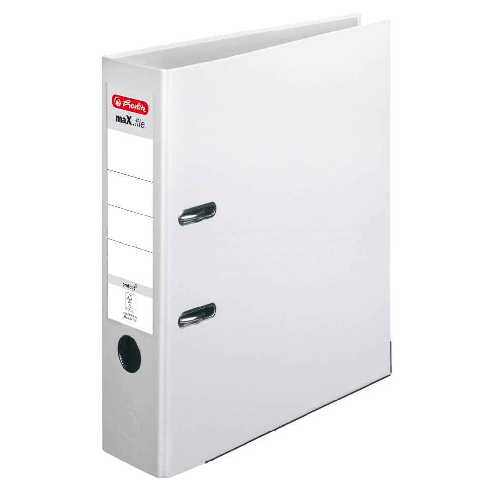 Herlitz 5480306 Lever Arch File A4 8 cm White