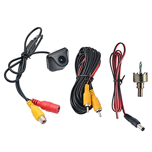 Riloer Car Reversing Camera, 3IN1 Waterproof Backup Camera, Front Side Rear View CMOS Camera for Cars Trucks, RV