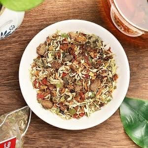 MQUPIN Chrysanthemum Cassia Tea, Combination Health Tea Bags 8.8 oz (0.18oz×50bags),Chrysanthemum,Cassia,Wolfberry,Osmanthus,Honeysuckle,Herbal Tea (8.8 oz- chrysanthemum and Cassia Seed Tea)