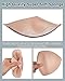 OXYSAIKO Bra Pads Inserts 4 Pairs, Women's Breathable Comfy Replacement Removable Sport Bra Push Up Pads Suitable for C Cup and D Cup (Beige)