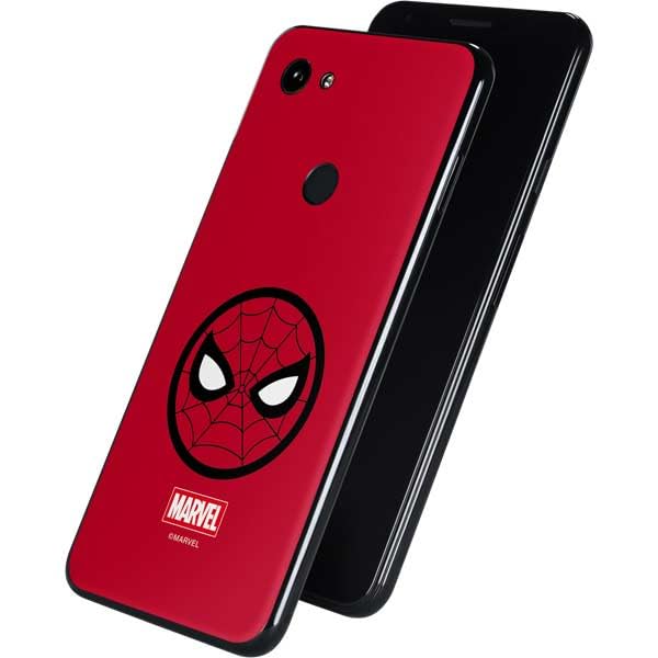 Skinit Decal Phone Skin Compatible with Google Pixel 3a XL - Officially Licensed Marvel Spiderman Spiderman Emblem Design