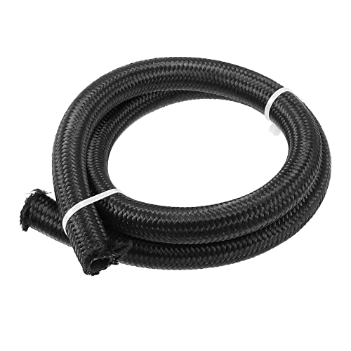Ford Ranger Fuel Line Kits 6AN PTFE Fuel Line Kit - 16ft Hose, 27 Fittings, AN6 Stainless Braided For E85, Fuel, Oil (Black) Stainless Steel Fuel Hose Fittings