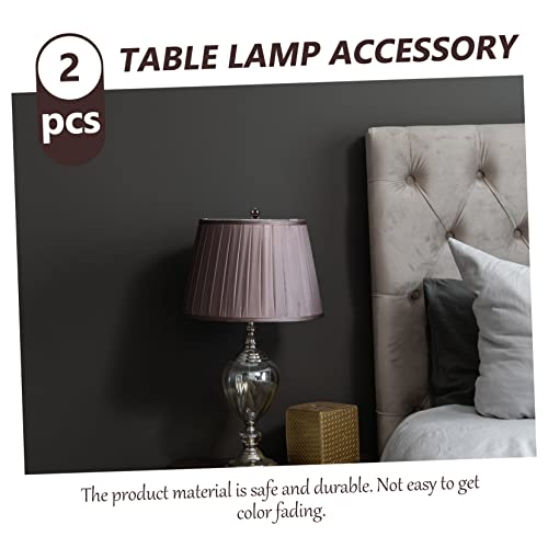 Image of Cow Horn Decorative Head Lamp Finial 2Pcs Unique Lamp Toppers for Table and Floor Lamps Zinc Alloy Screw Caps Easy Installation