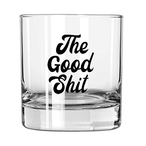Whiskey Gifts Funny - Rocks Glass"The Good Stuff" - Gift for Men, Him