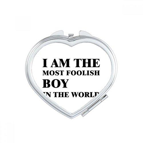 Miroir compact Je suis Foolish Boy miroir mignon contre reflets flous - 2