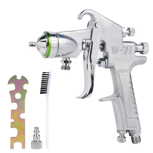 Senray Pressure Feed Air Spray Paint Gun, Pressure Pot Paint Sprayer Without Cup - 1.5mm Nozzle
