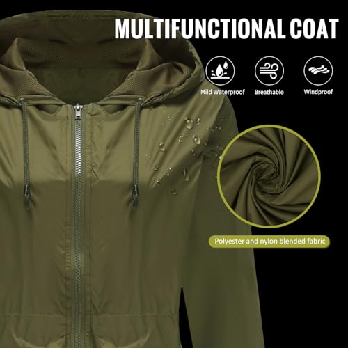 Chaqueta impermeable de mujer transpirable ideal para senderismo y paseos bajo la lluvia 4