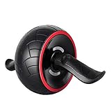Core & Bauchtrainer Ab Roller Rad mit ergonomischem Griff und mehr Winkel Bauch-Übung Rad mit Push Up Adjustable Springseil und Knien-Auflage for Kernkrafttraining Home Fitness W Bars sit up trainings