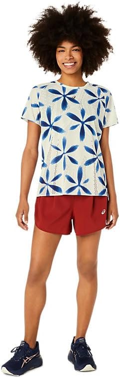 ASICS Women's METARUN Shibori Short Sleeve TOP Running Top