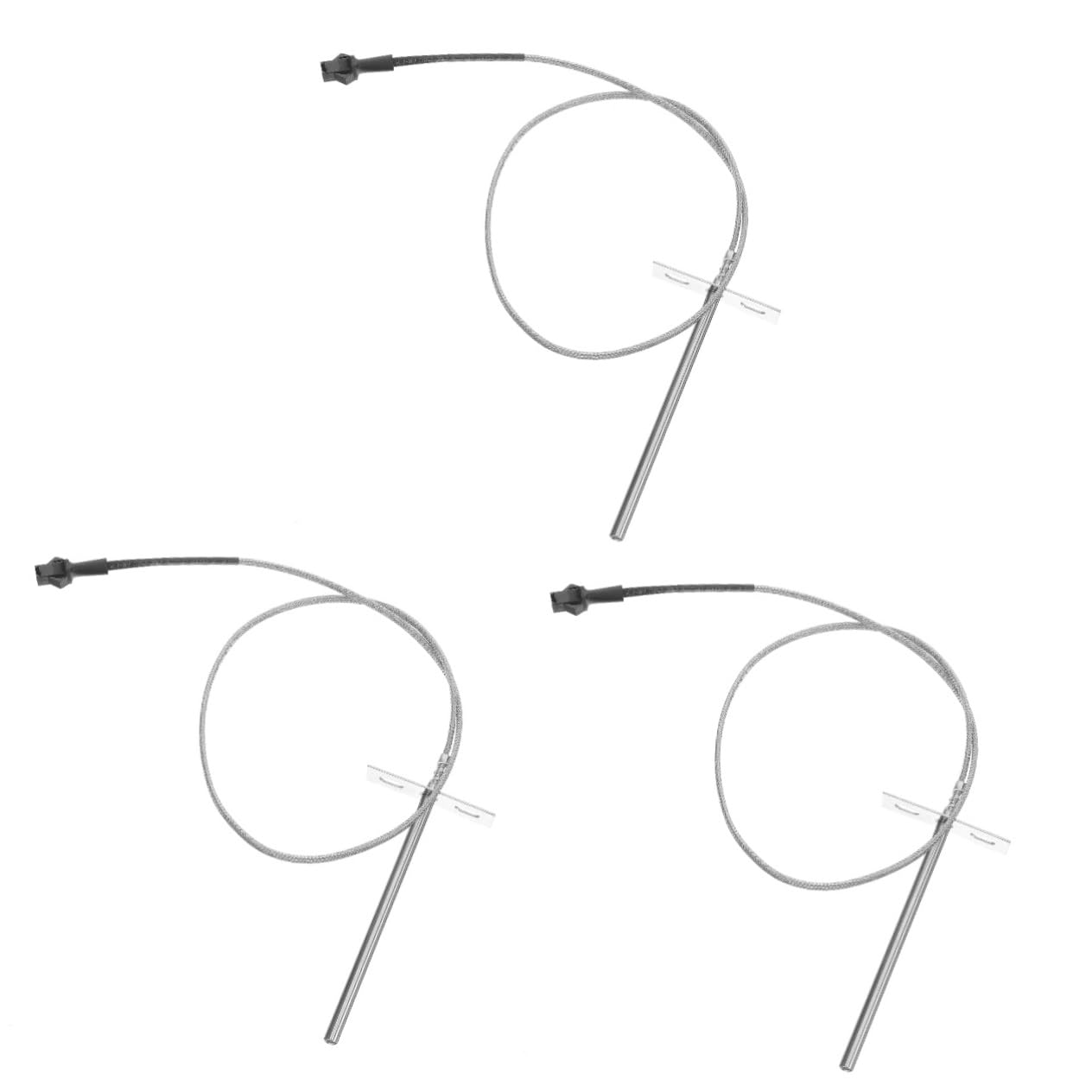 Abaodam 3 Juegos Sensor de temperatura sensor temperatura termómetro barbacoa parrilla accesorios cocinando sonda de temperatura para probeta de temperatura Acero inoxidable Silver