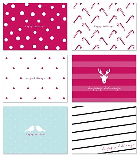 Happy Holidays Greeting Cards | Christmas Cards Simple With Envelopes | Bulk Holiday Cards With Envelopes Set Of 36 Minimalist Greeting Cards For Kids, Business, Family, Friends (3.5" X 5") #TOP1