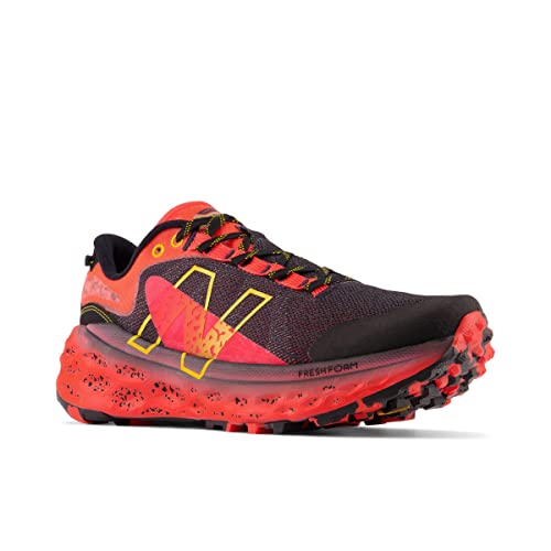 New Balance New Balance Men's Fresh Foam More Trail v2, Black/Electric Red 11.5 D (M)