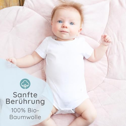 Bramble & Bear 3/6er-Pack kurzärmelige Baby-Bodys – Unisex Baby-Bodys aus Bio-Baumwolle für 0 bis 3 Jahre