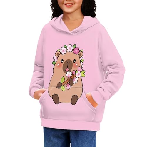 Kids Hoodies for Girls 6-16Y Hooded Sweatshirts with Kangaroo Pocket Long Sleeve Tops Fall Winter Clothes