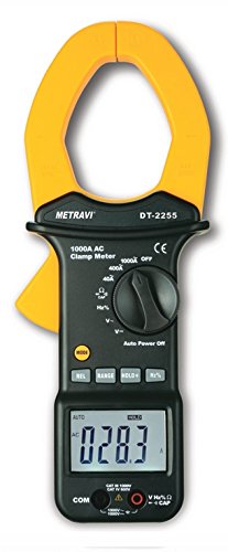 Metravi DT-2255 Big Jaw AC Clamp Meter 1000A, Fully Protected, Auto-ranging